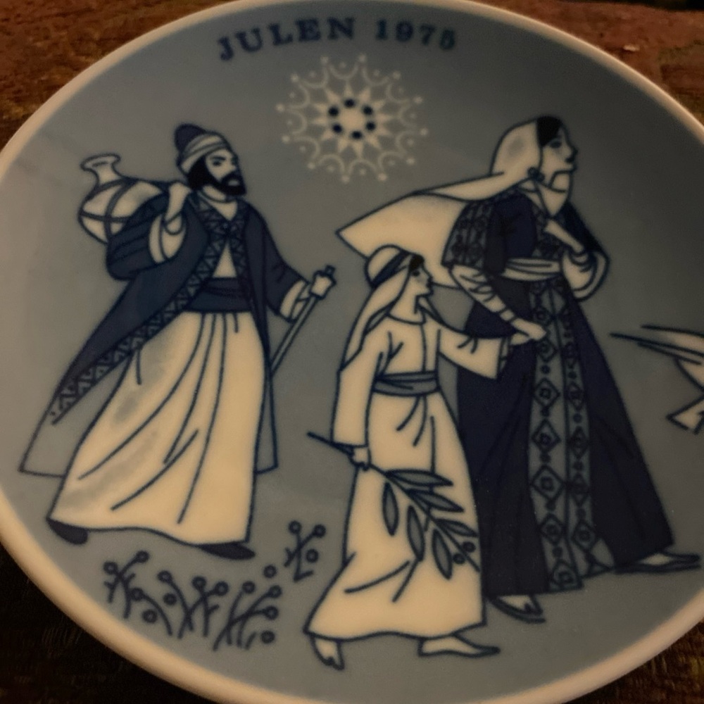 Blue and White Decorative Plate